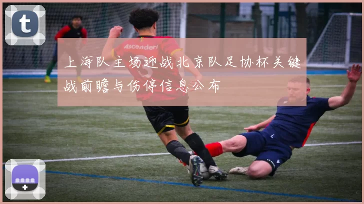 上海队主场迎战北京队足协杯关键战前瞻与伤停信息公布